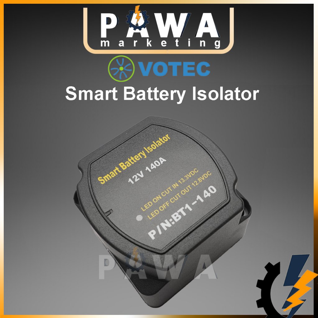 Ampper 12V 140Amp Dual Battery Isolator, Voltage Sensitive Relay (VSR